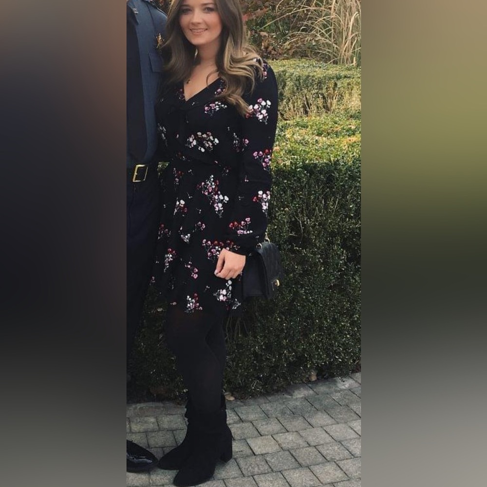 Express Ruffle Floral Dress